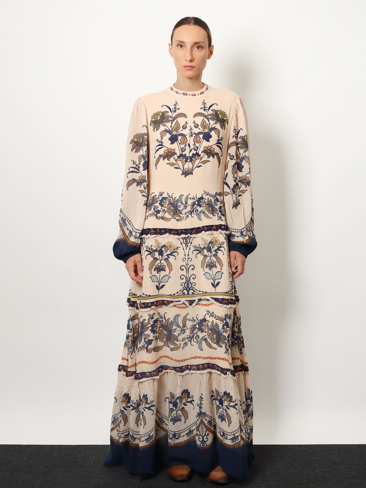 Liz viscose long dress