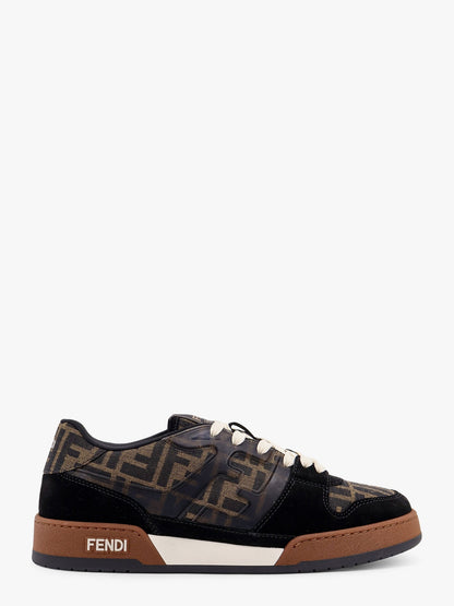 Fendi Match FF jacquard and suede sneakers thumbnail