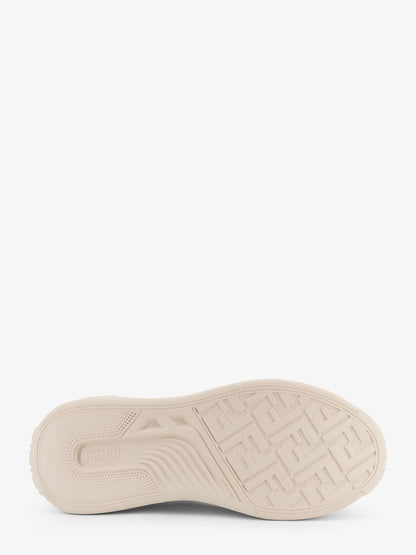 Sneakers Fendi Force in pelle con inserti in tessuto FF jacquard thumbnail