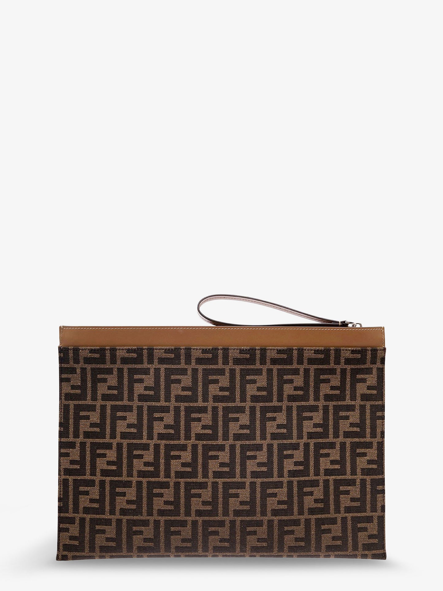 FF Jacquard Fabric Flat Pouch Large