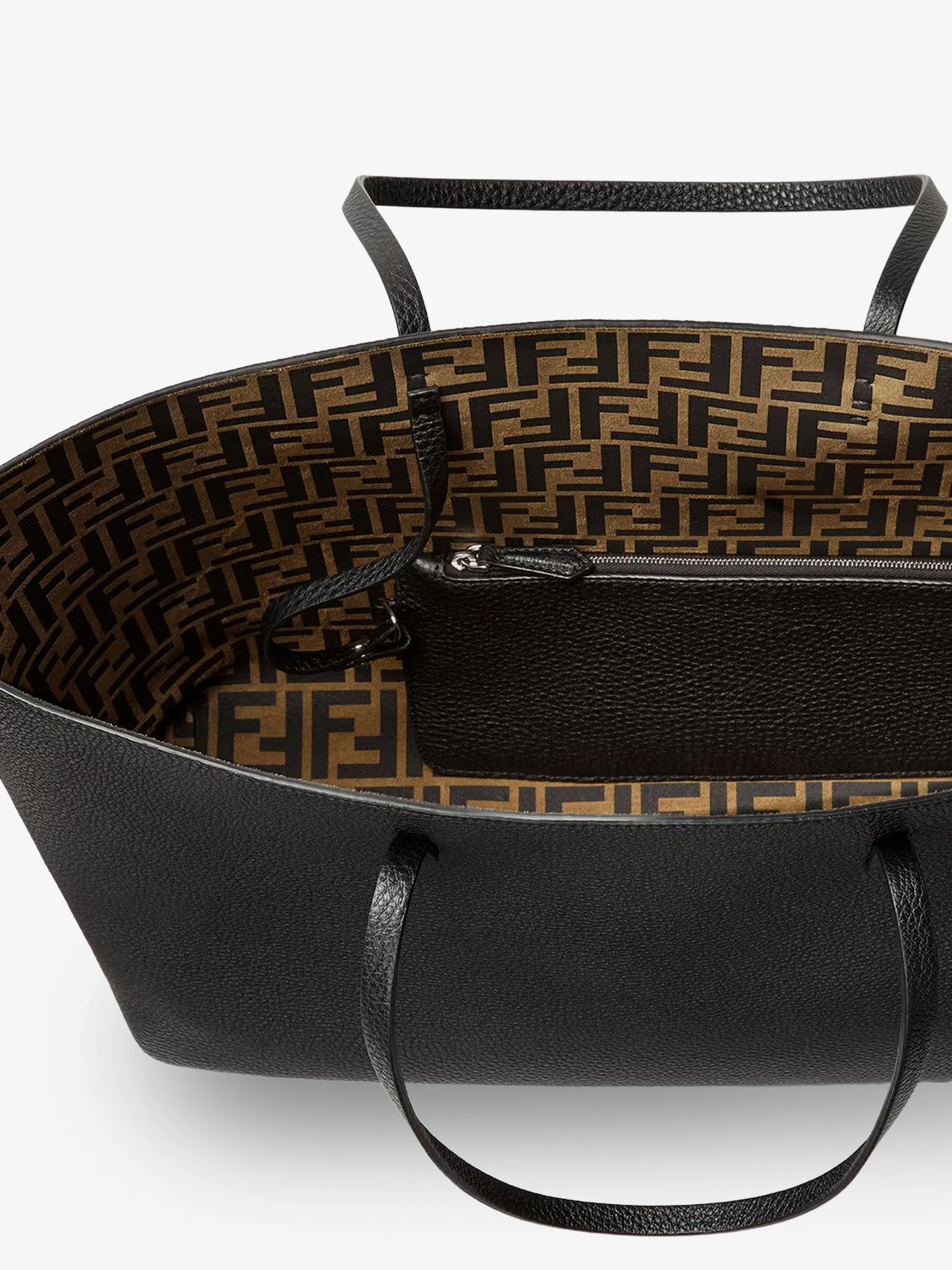 Medium Leather Roll Shopping Bag