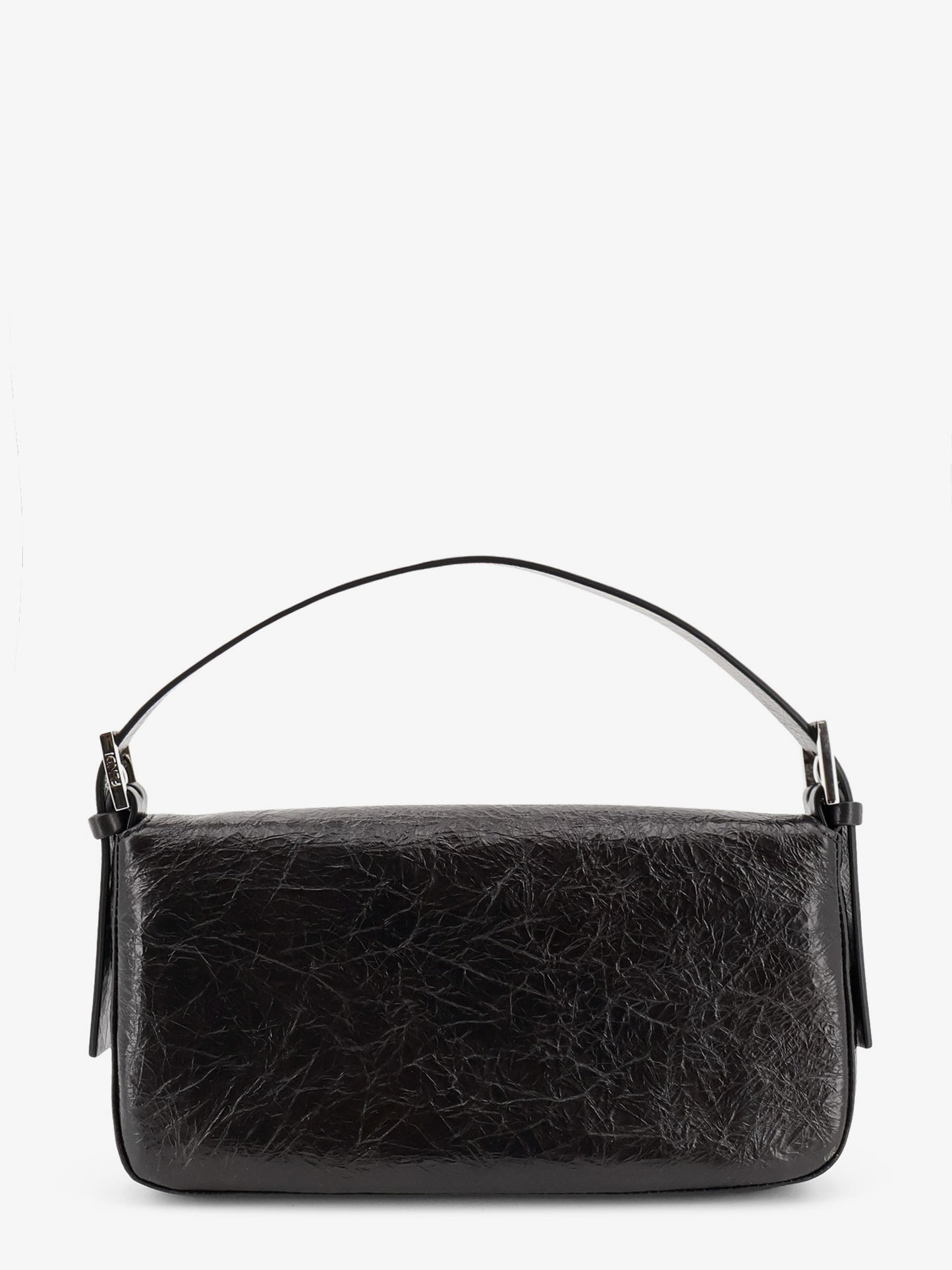 Baguette vintage-effect leather shoulder bag