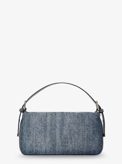 Borsa a spalla Baguette 26424 in blu denim thumbnail