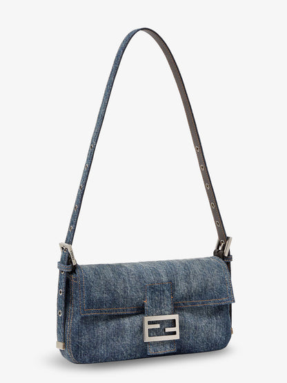 Borsa a spalla Baguette 26424 in blu denim thumbnail