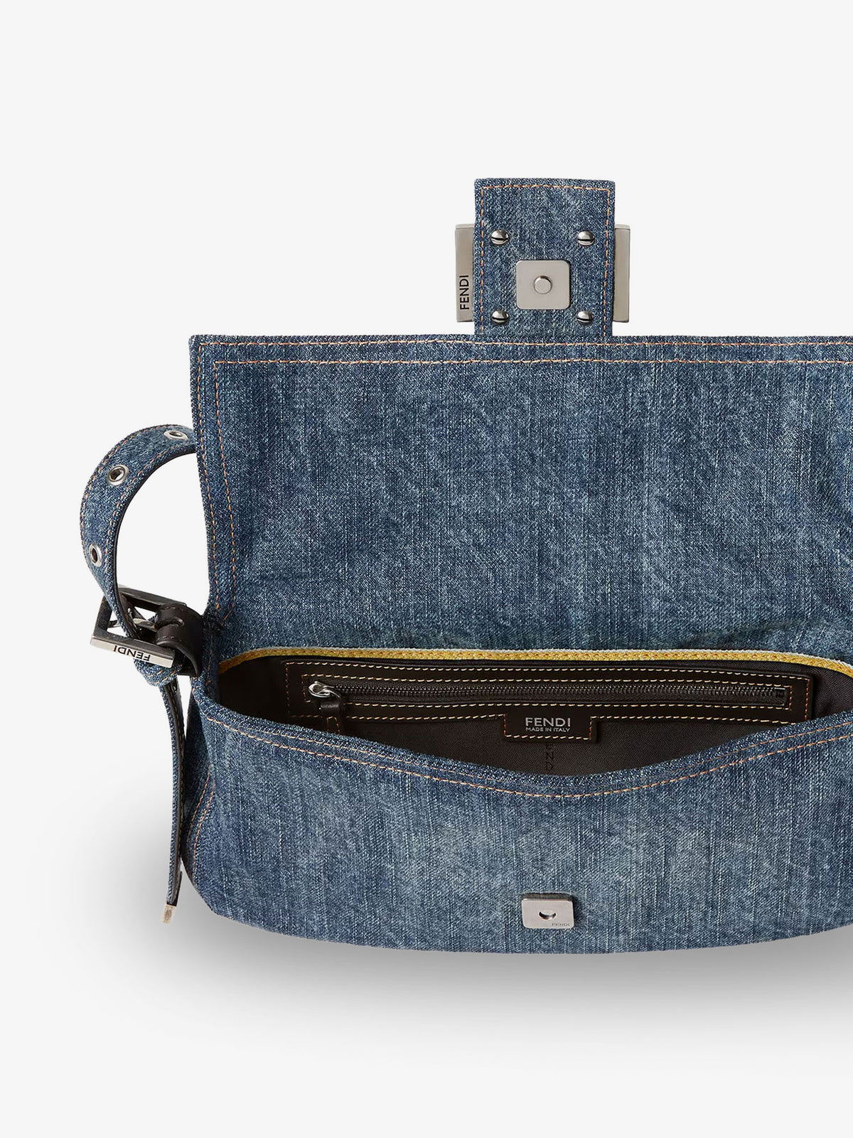 Borsa a spalla Baguette 26424 in blu denim