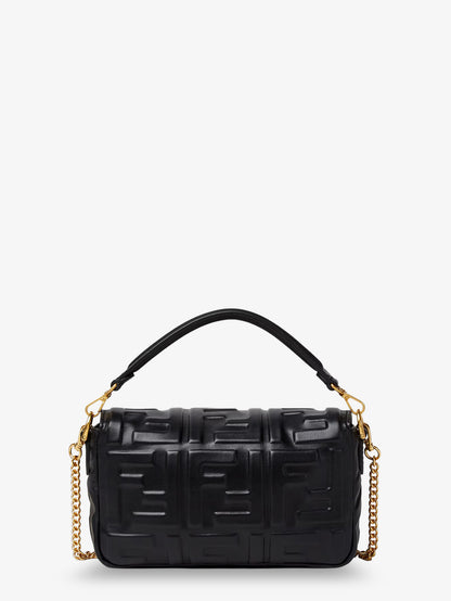 Baguette Mini leather shoulder bag with embossed FF pattern thumbnail