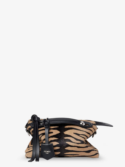 Boston handbag with tiger print in pony skin thumbnail