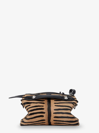 Boston handbag with tiger print in pony skin thumbnail