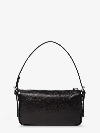 Zip Top Small vintage-effect leather shoulder bag thumbnail
