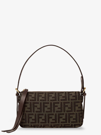 Zip Top Small FF Zucca Fabric shoulder bag thumbnail
