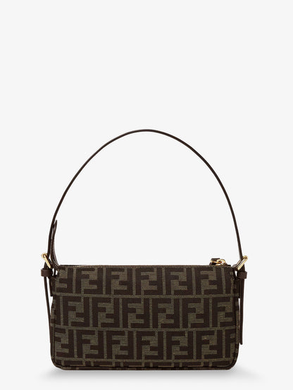 Zip Top Small FF Zucca Fabric shoulder bag thumbnail