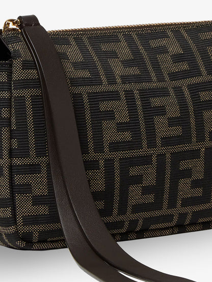Zip Top Small FF Zucca Fabric shoulder bag thumbnail