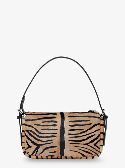 Zip Top Small shoulder bag in tiger-print pony skin thumbnail