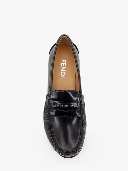Leather Scrunch loafers thumbnail
