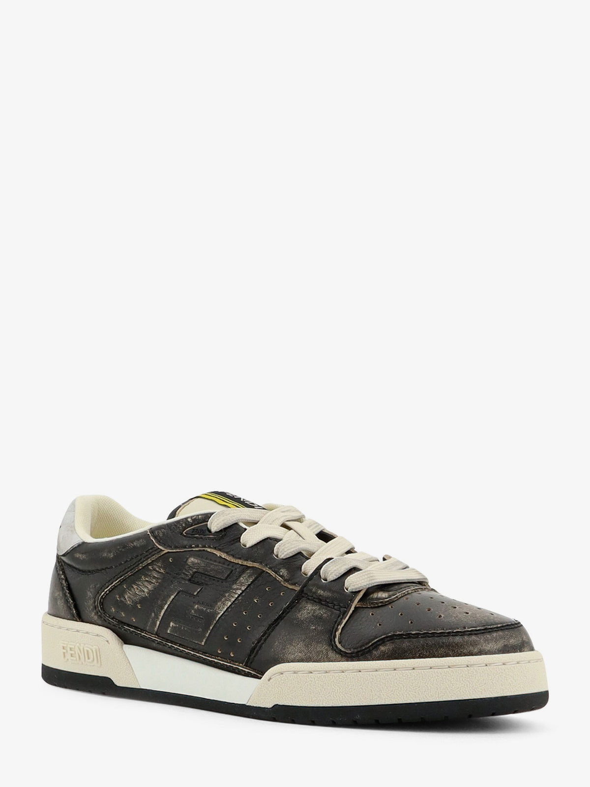 Fendi Match leather sneakers
