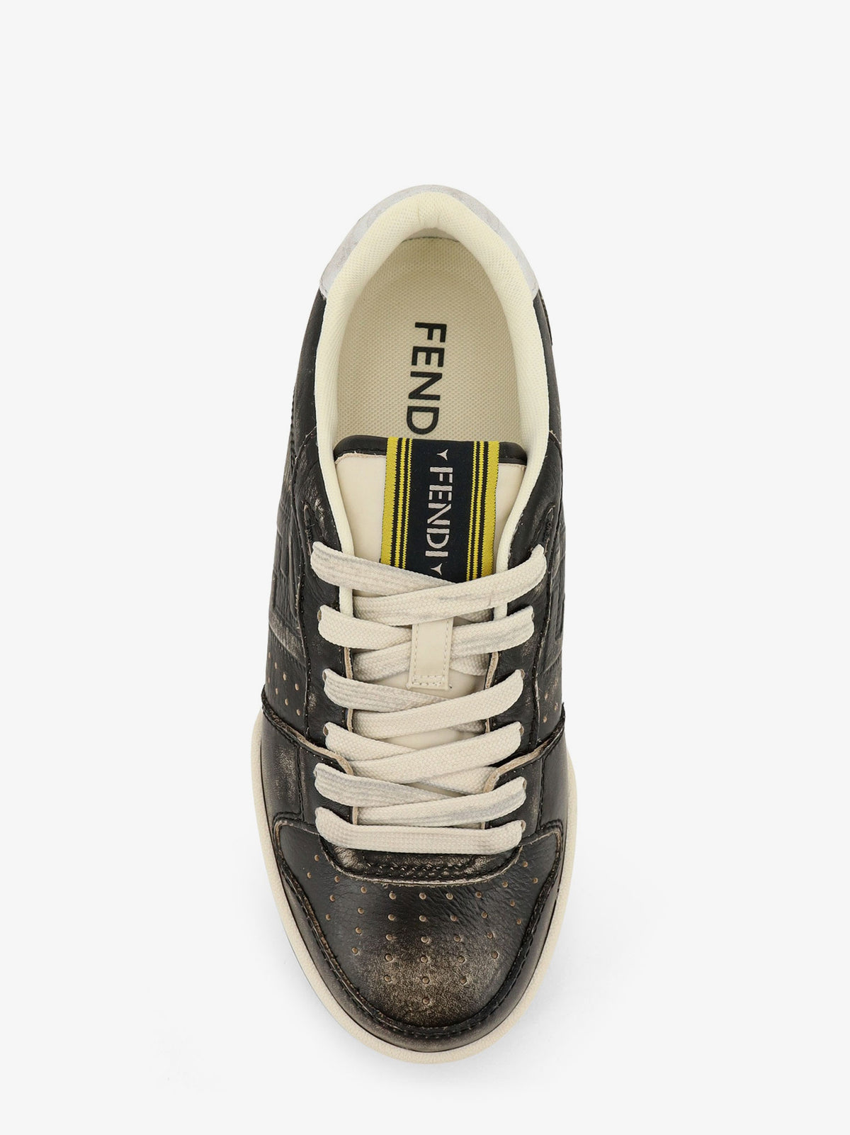 Fendi Match leather sneakers