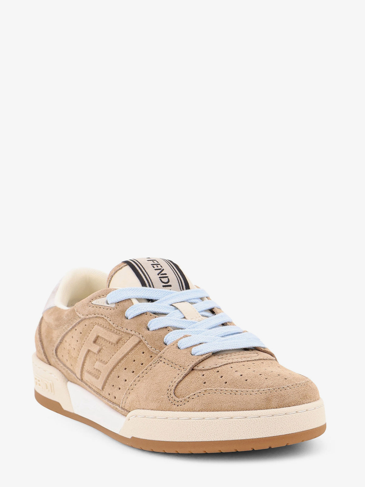 Fendi Match suede sneakers