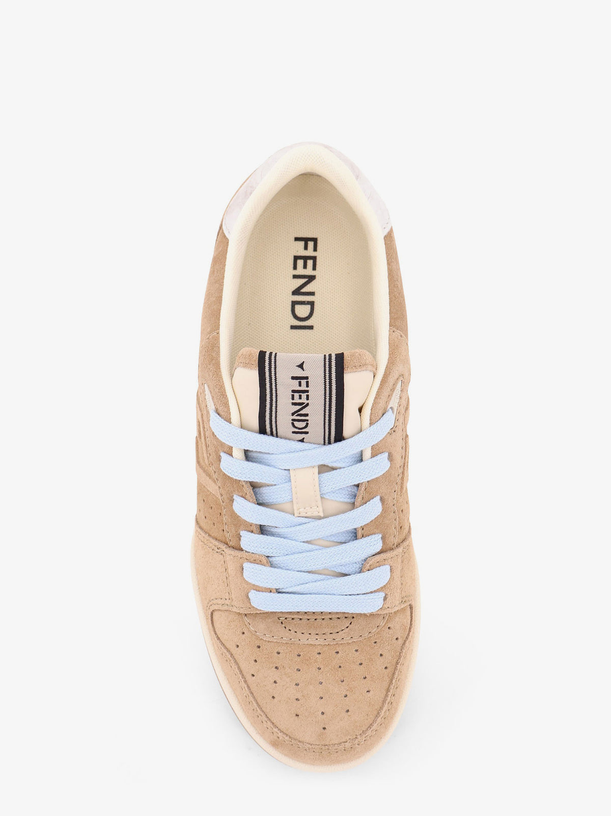 Fendi Match suede sneakers