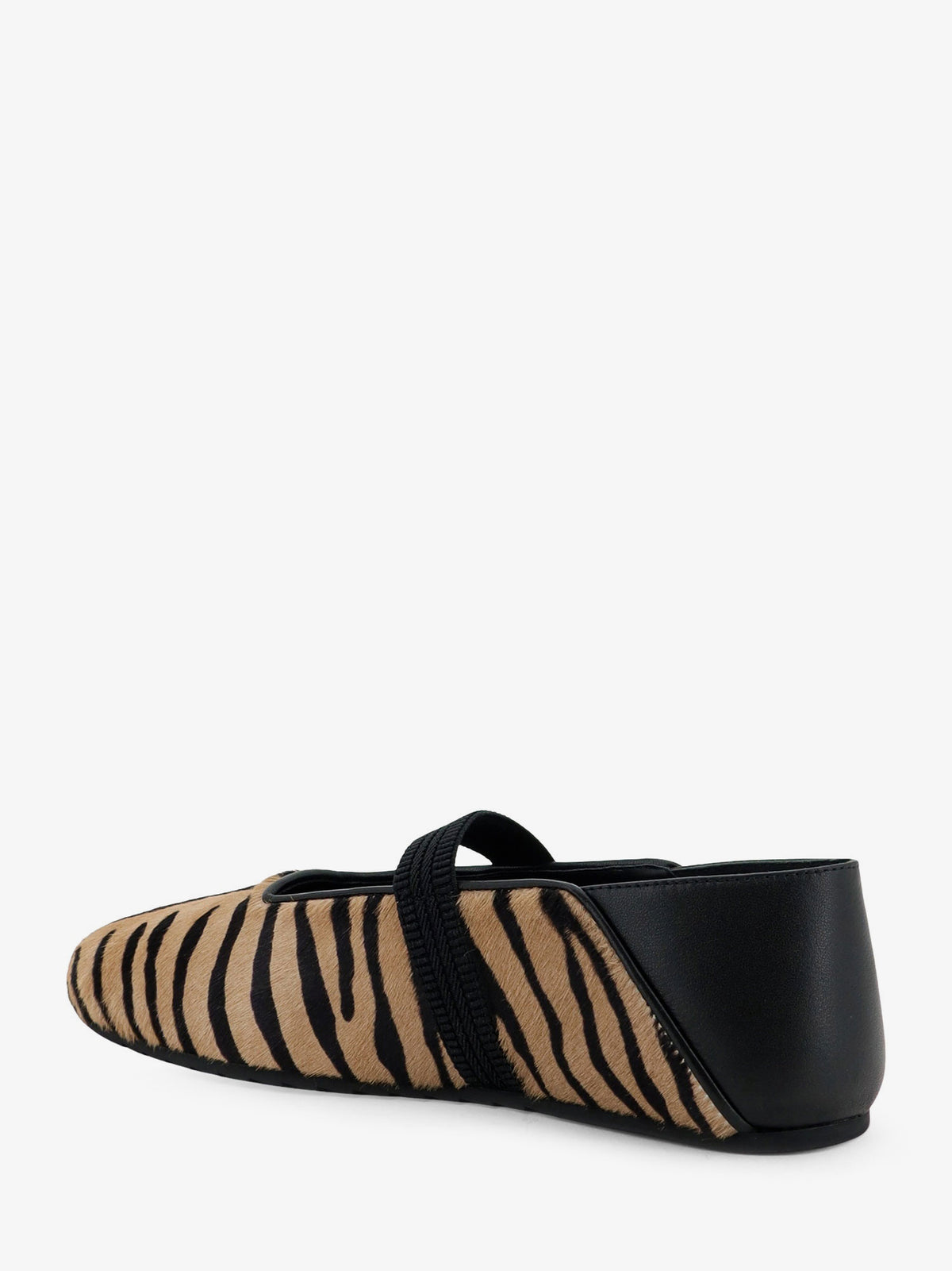 Pony hair ballet flats