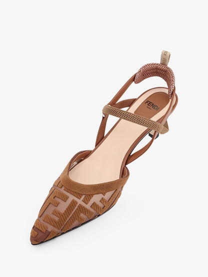 Colibri mesh pumps with FF embroidery thumbnail