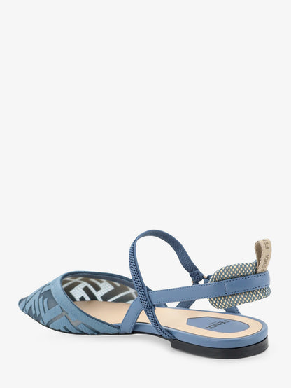 Colibrì Lite flat mesh slingback with FF embroidery thumbnail