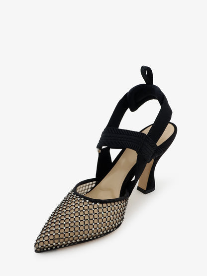 Décolleté Colibrì in mesh e suede thumbnail