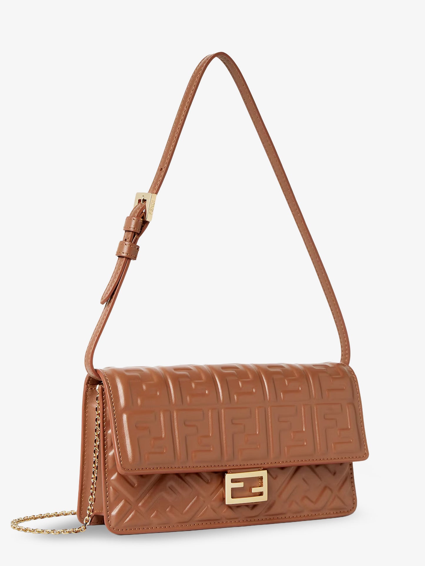 Leather Wallet on Chain Baguette