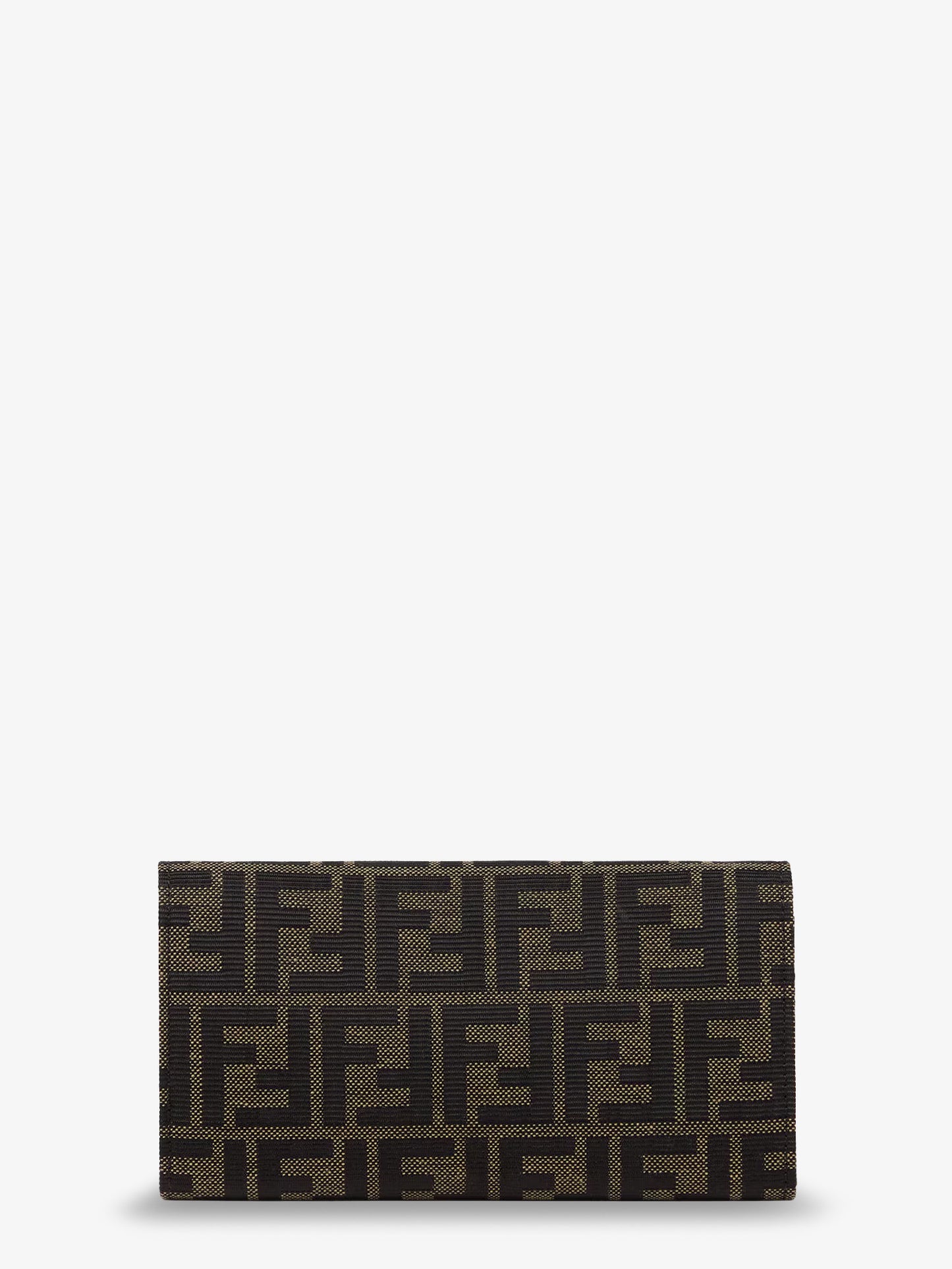 FF Zucca Fabric Continental Wallet with Chain Tube