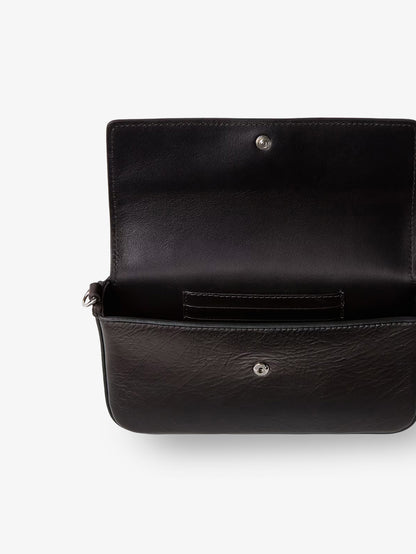 Crackled Leather Wallet on Chain Tube crossbody bag thumbnail