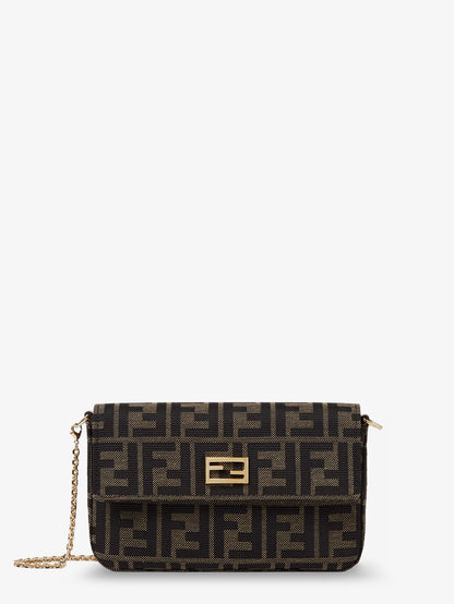 Wallet on Chain Tube FF Zucca Fabric crossbody bag thumbnail