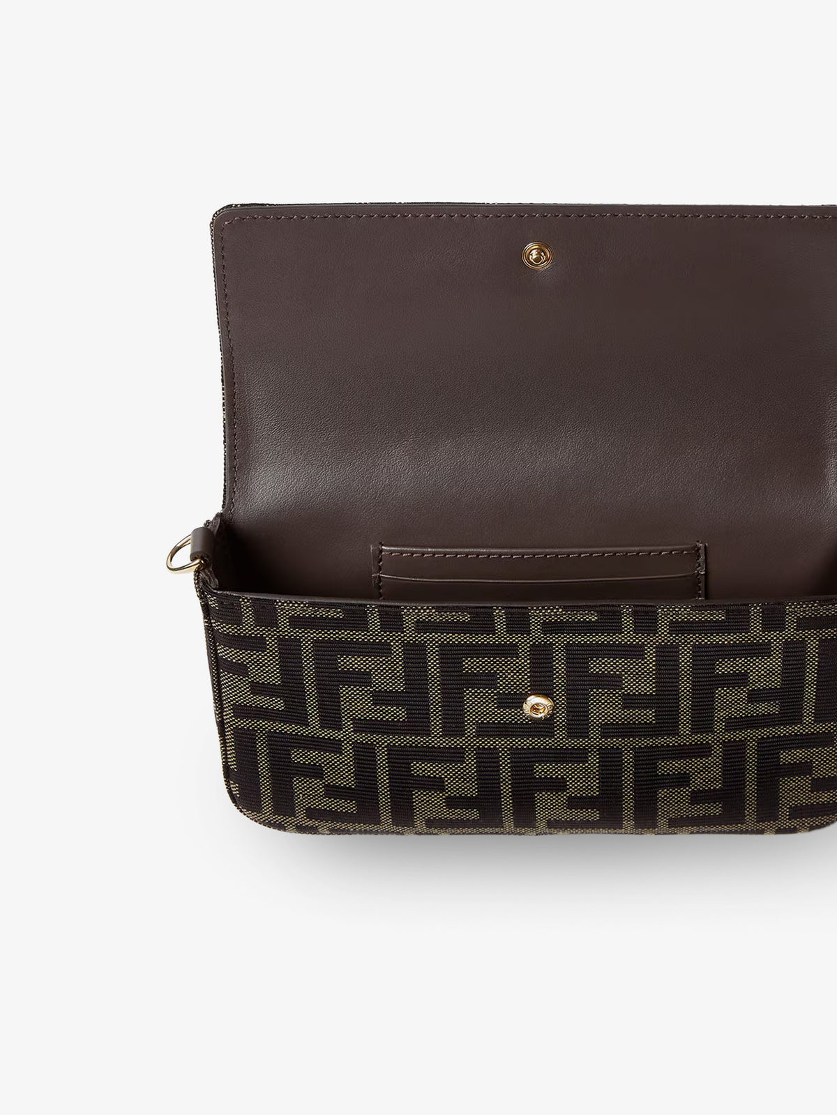 Wallet on Chain Tube FF Zucca Fabric crossbody bag