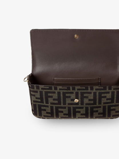 Wallet on Chain Tube FF Zucca Fabric crossbody bag thumbnail