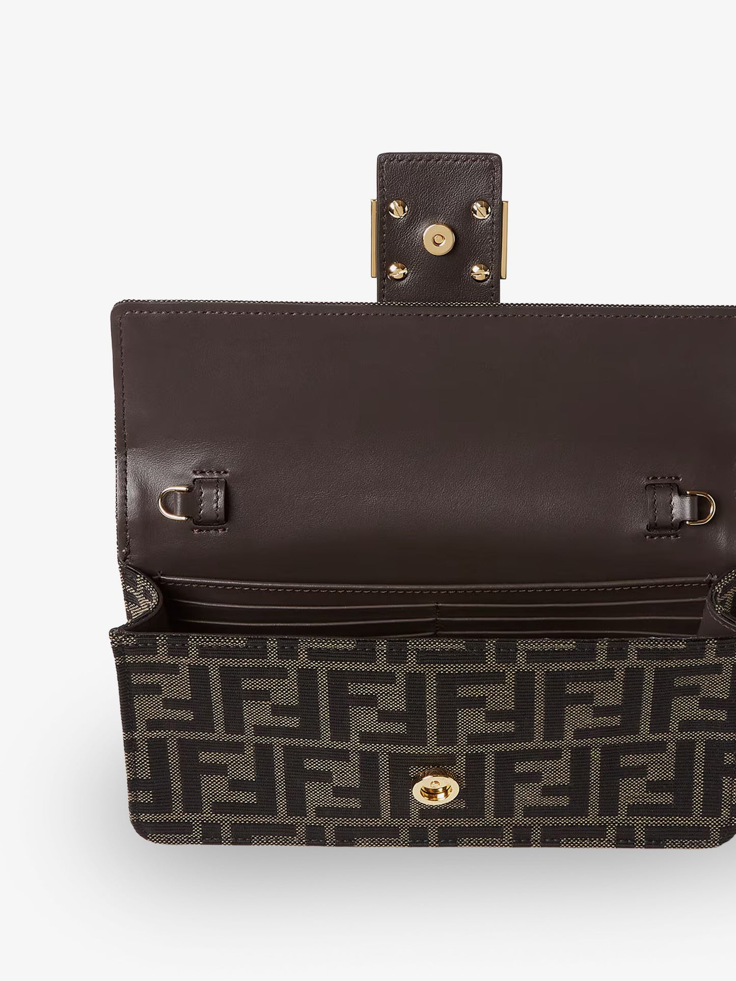 Borsa a tracolla Wallet on Chain Tube in tessuto FF Zucca 