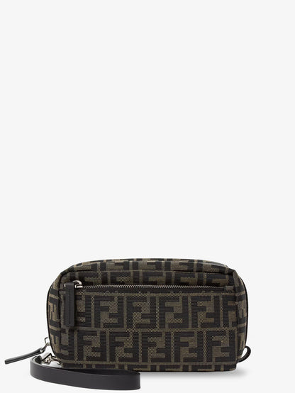 FF Zucca jacquard fabric clutch bag thumbnail