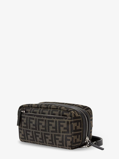 FF Zucca jacquard fabric clutch bag thumbnail