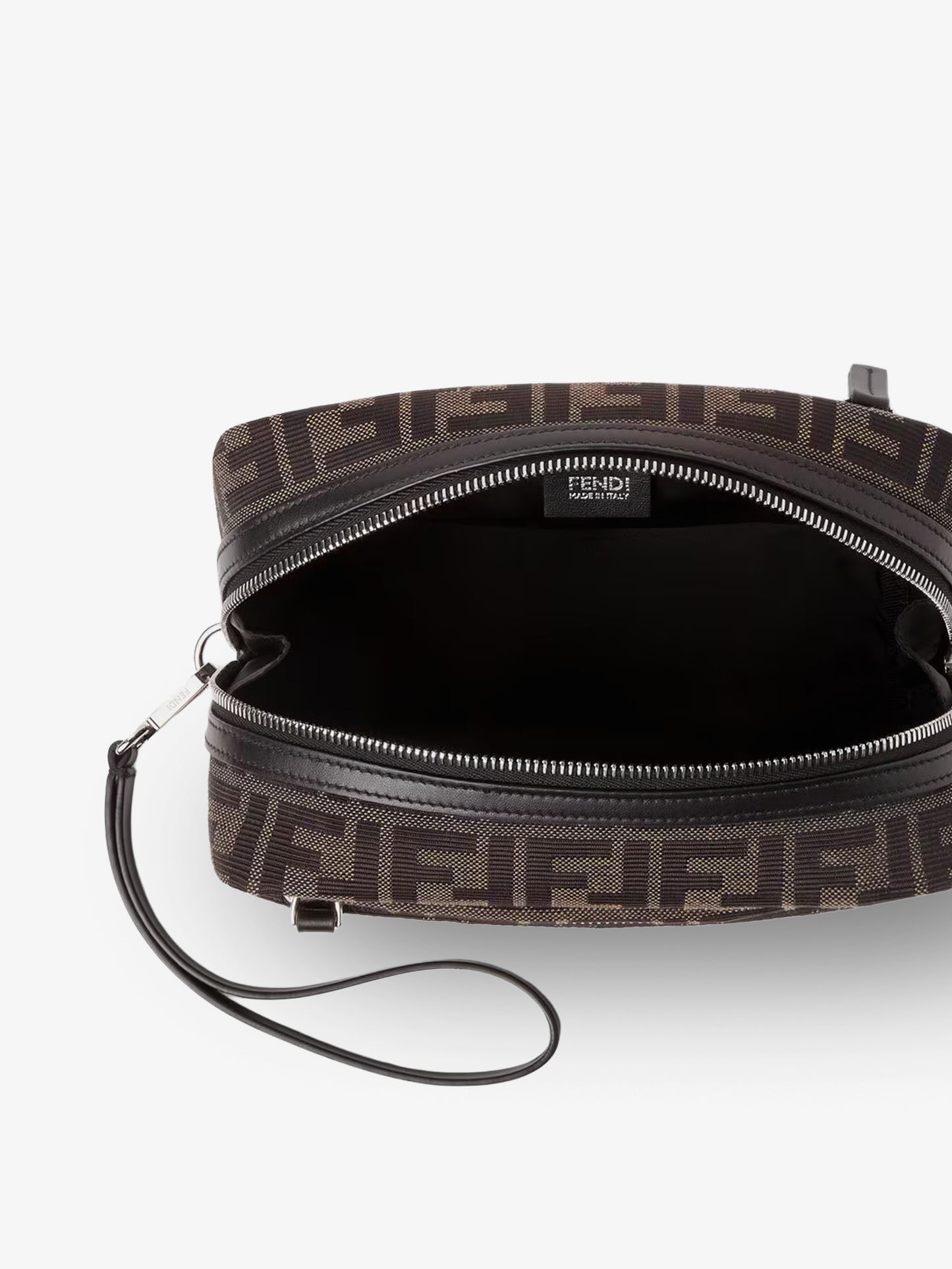 FF Zucca jacquard fabric clutch bag