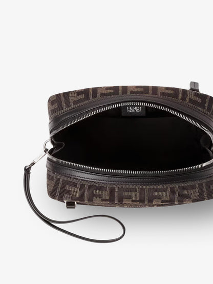FF Zucca jacquard fabric clutch bag thumbnail