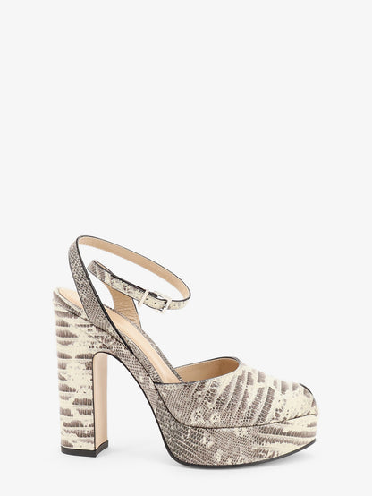 Fendi After 9 leather sandals with tejus print thumbnail