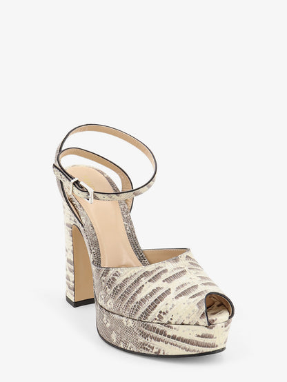Fendi After 9 leather sandals with tejus print thumbnail