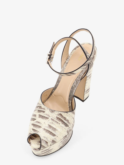 Fendi After 9 leather sandals with tejus print thumbnail