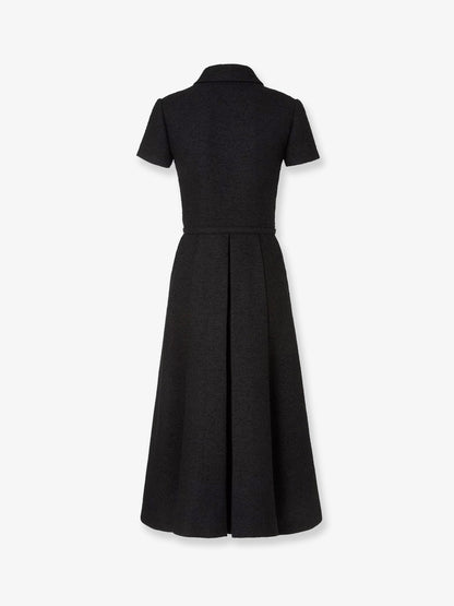 Wool blend long dress thumbnail