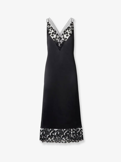 Silk and Millefiori lace Midi Dress thumbnail