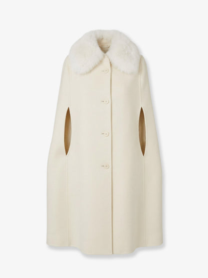 Virgin wool and angora cape thumbnail