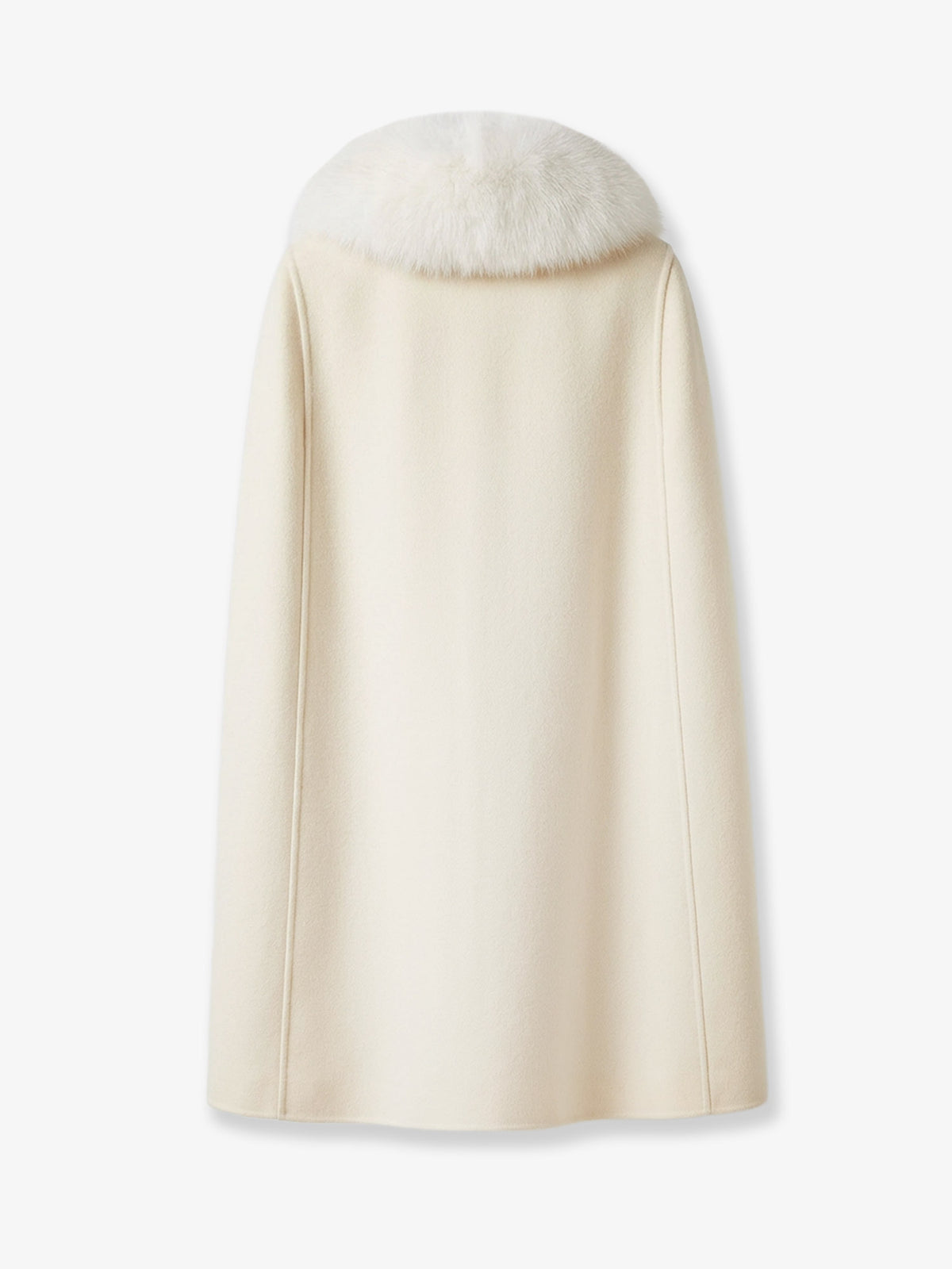 Virgin wool and angora cape