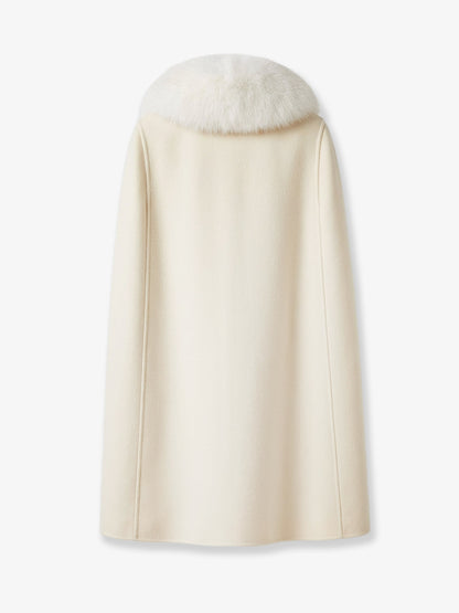 Virgin wool and angora cape thumbnail
