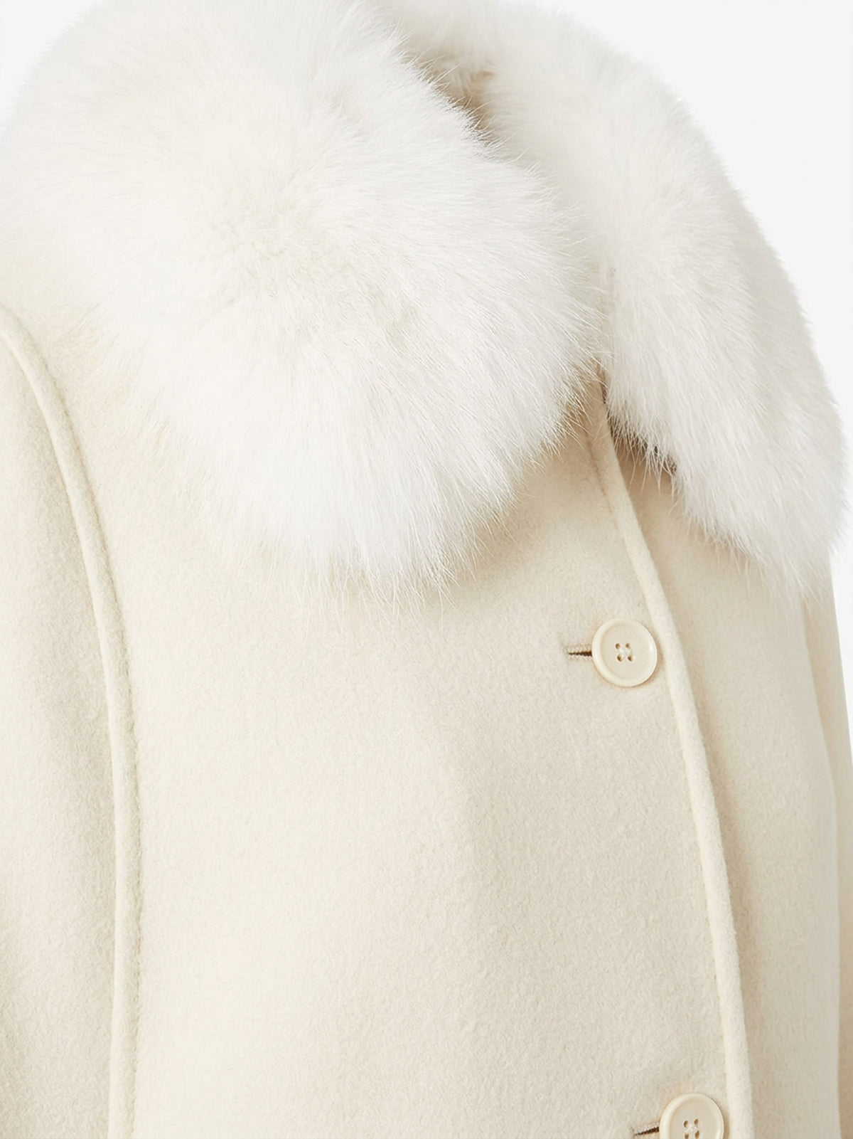 Virgin wool and angora cape