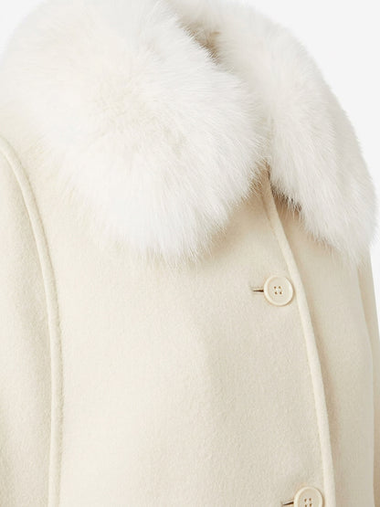 Virgin wool and angora cape thumbnail