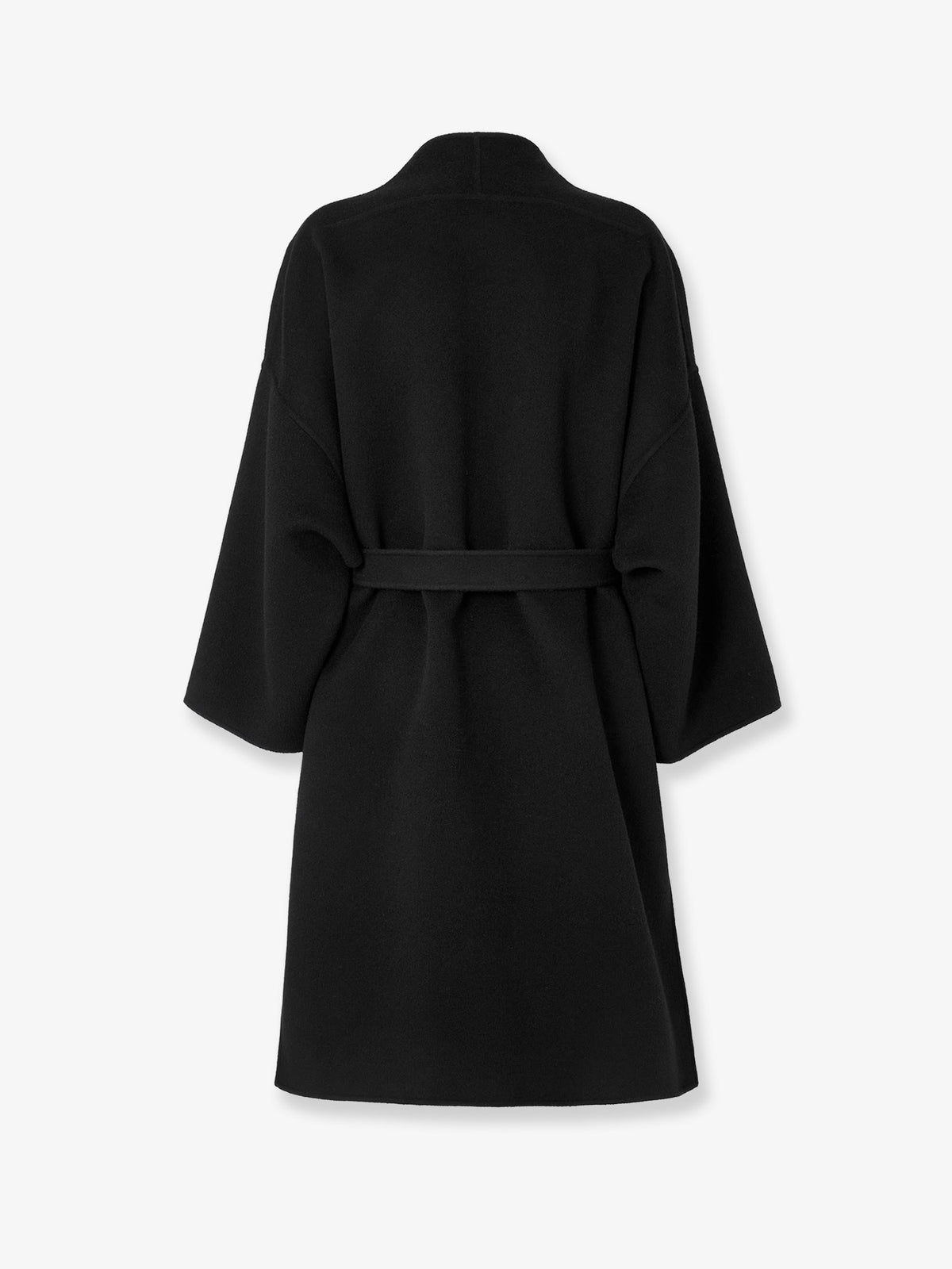 Cappotto midi in lana FF Zucca nero