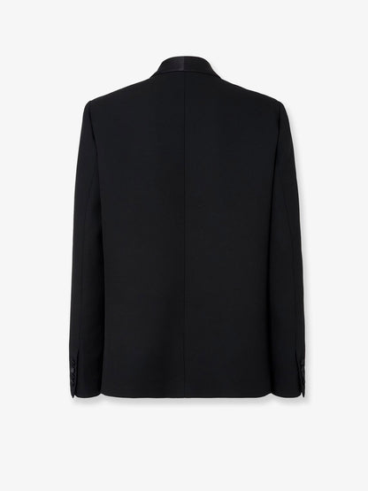 Single-breasted virginn wool blazer thumbnail