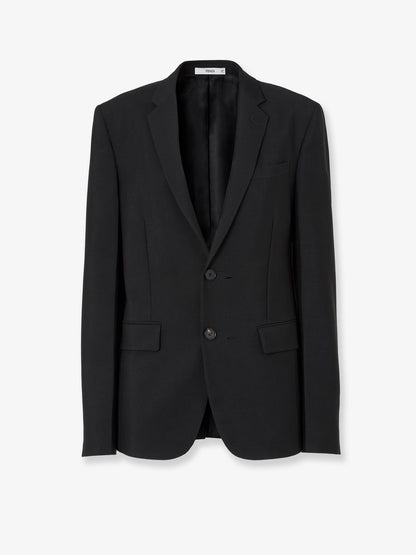 Black kid mohair blazer thumbnail